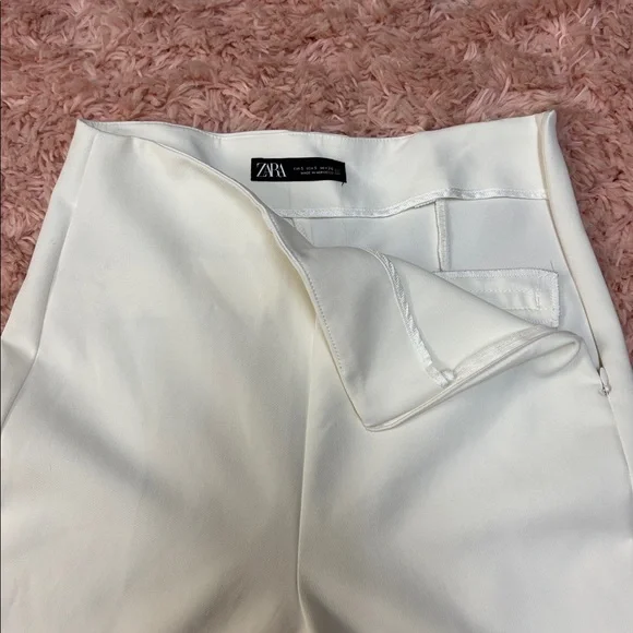 Zara high waisted slacks split hem boot cut dress pants small - Picture 4 of 6
